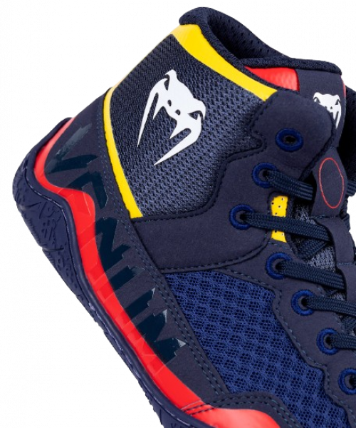 Venum Elite Wrestling Shoes blau/gelb